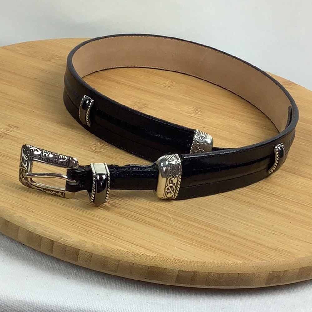 Brighton Women Leather Black Belt Size M/L 32
